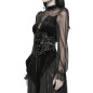 Corsage Serre-Taille Noir avec Filigranes