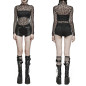Transparentes T-Shirt mit Spinnen Transparentes T-Shirt mit Spinnen