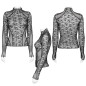 Transparentes T-Shirt mit Spinnen Transparentes T-Shirt mit Spinnen