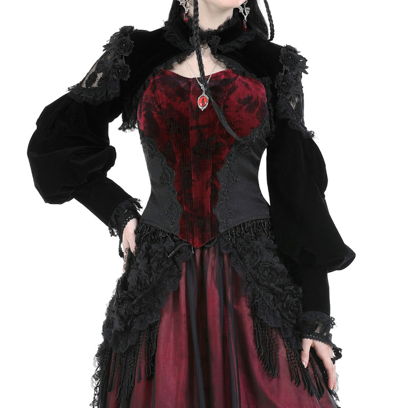Bolero Made of Velvet and Lace