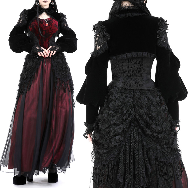 Bolero Made of Velvet and Lace