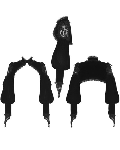 Gothic Bolero Made of Velvet and Lace