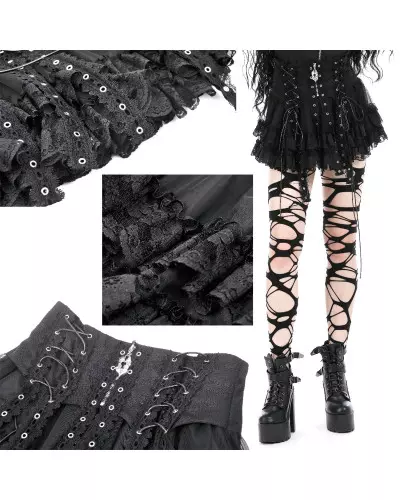 Mini Skirt with Lace from Dark in love Brand at €55.00