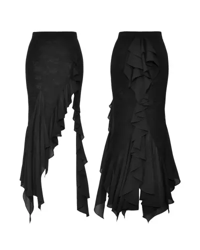 Asymmetrical Skirt with Ruffles from Dark in love Brand at €53.50