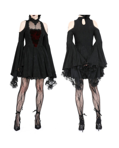 Vestido Gótico con Encaje