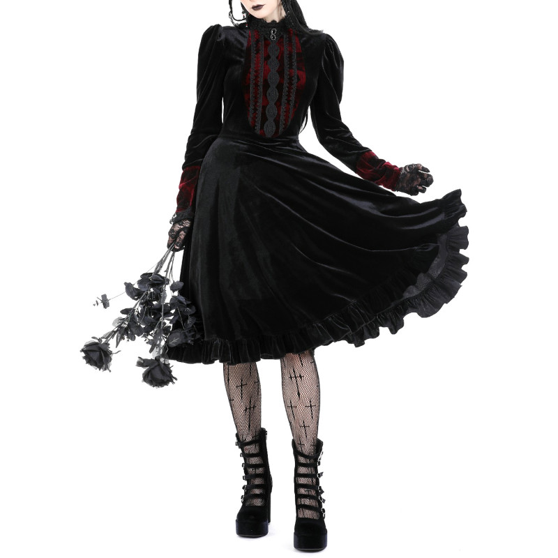 Vestido Gótico de Terciopelo