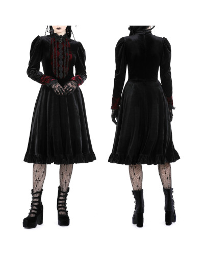 Vestido Gótico de Terciopelo