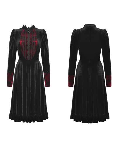 Vestido Gótico de Terciopelo