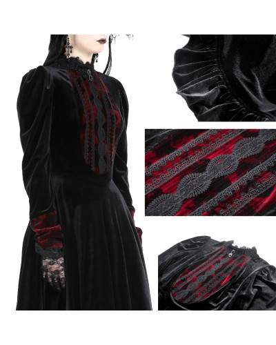 Vestido Gótico de Terciopelo