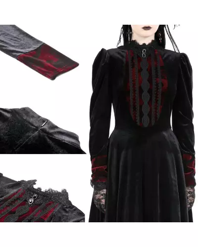 Kleid aus Samt der Dark in love-Marke für 69,00 €