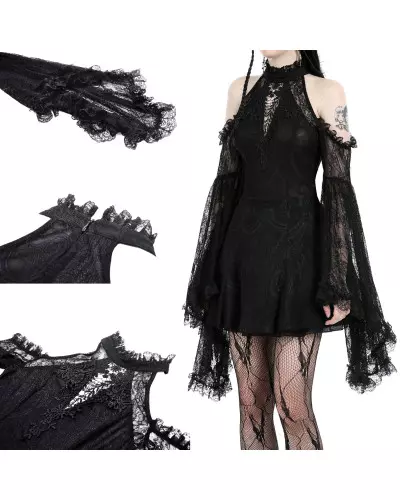 Kleid mit Ärmeln aus Spitze der Dark in love-Marke für 65,90 €