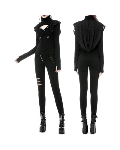 Gothic T-Shirt with Hood