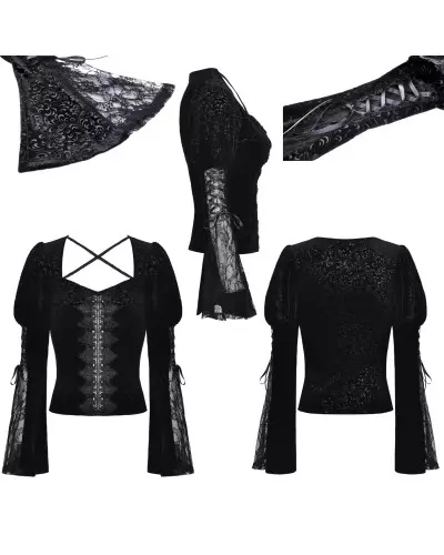 Elegant T-Shirt with Filigree from Dark in love Brand at €49.00