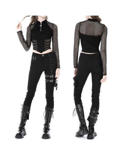 Gothic T-Shirt with Mesh