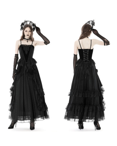 Elegantes Gothic T-Shirt aus Samt