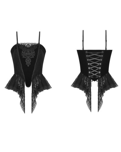 Elegant Gothic Velvet T-Shirt