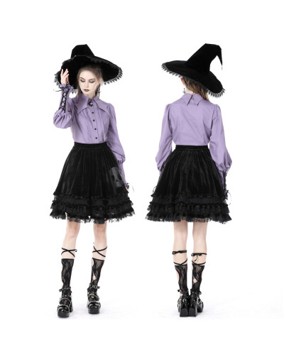 Schwarzes Gothic Hemd