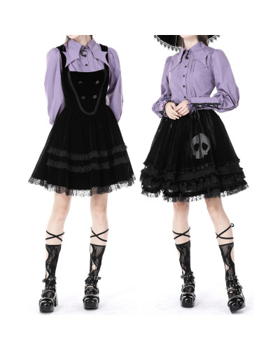 Schwarzes Gothic Hemd