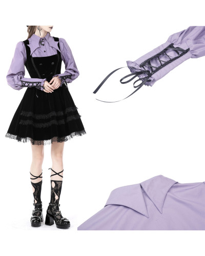 Schwarzes Gothic Hemd