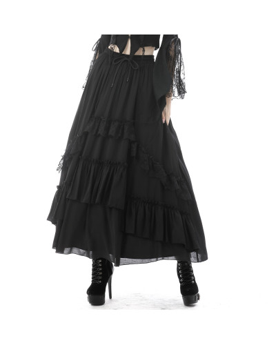 Gothic Skirt with Volants