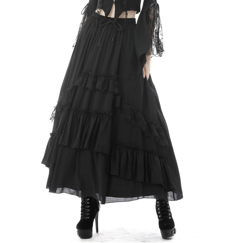 Gothic Skirt with Volants