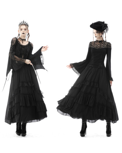 Gothic Skirt with Volants