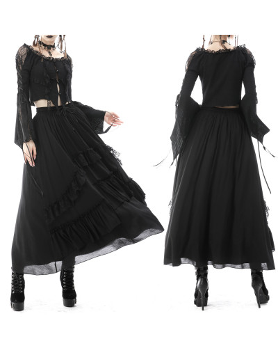Gothic Skirt with Volants