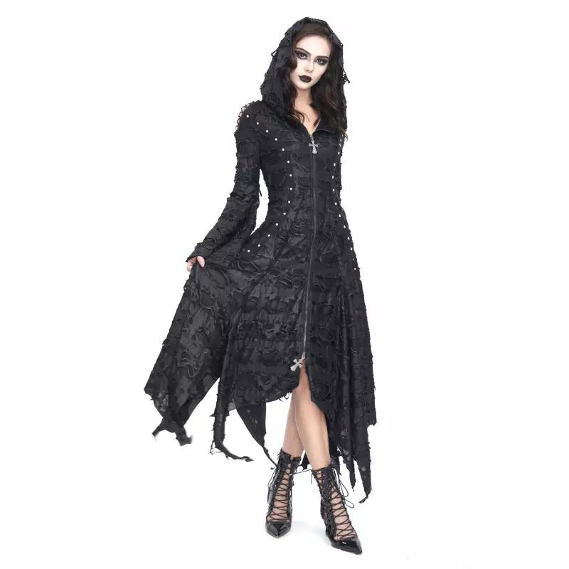 Veste Longue avec Capuche de la Marque Devil Fashion à 125,00 €