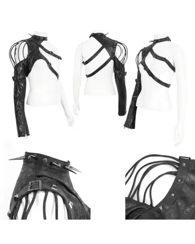 Black One-Sleeved Bolero from Devil Fashion Brand at €87.50