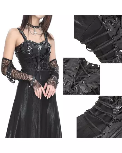 Black Dress with Straps from Devil Fashion Brand at €79.90