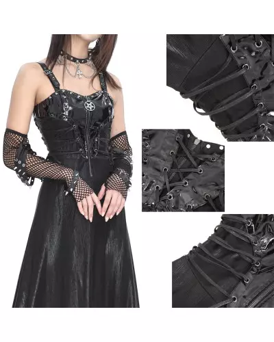 Black Dress with Straps from Devil Fashion Brand at €70.00