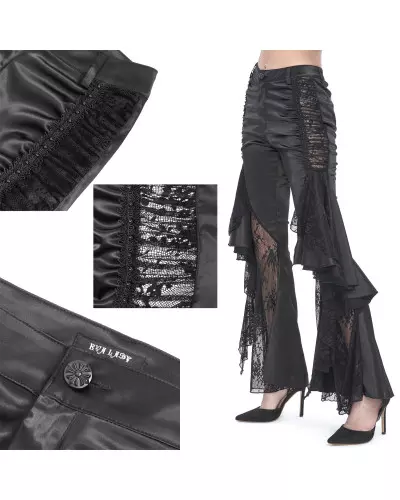 Pantalon Élégant avec Dentelle de la Marque Devil Fashion à 76,50 €