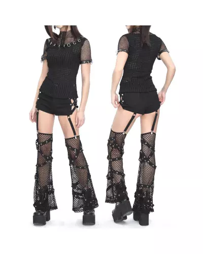 Shorts with Mesh Leg Warmers from Devil Fashion Brand at €89.00