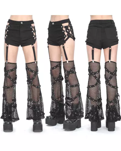 Shorts with Mesh Leg Warmers from Devil Fashion Brand at €89.00