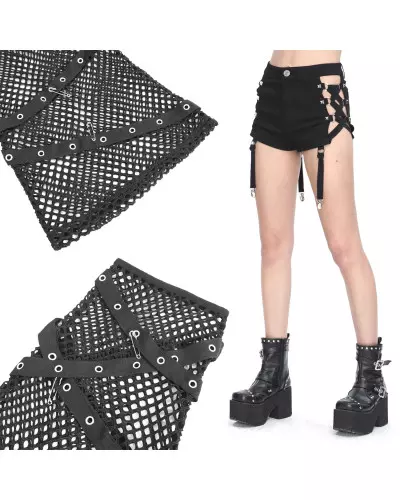 Shorts with Mesh Leg Warmers from Devil Fashion Brand at €89.00