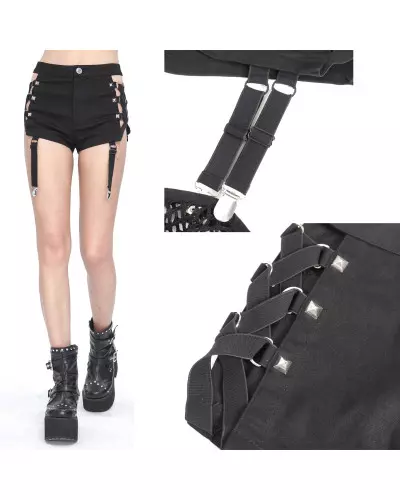Shorts mit Beinstulpen aus Netzstoff der Devil Fashion-Marke für 89,00 €