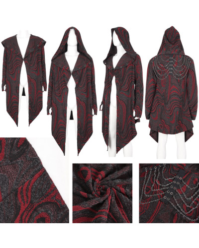 Veste Gothique Élégante Ouverte pour Homme