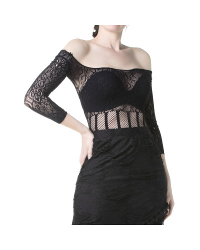 T-Shirt Gothique Élastique