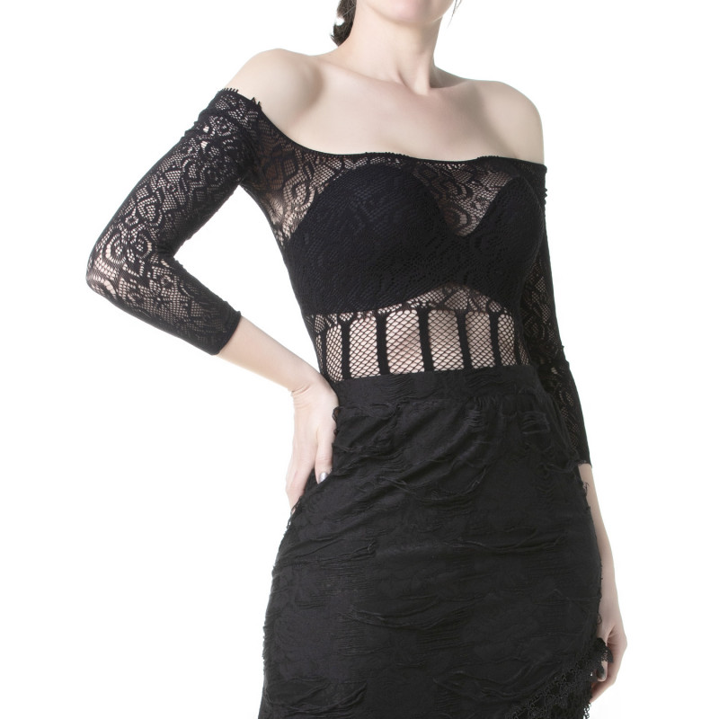 T-Shirt Gothique Élastique