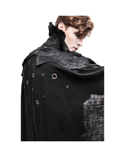 Long Black Gothic Cape for Men