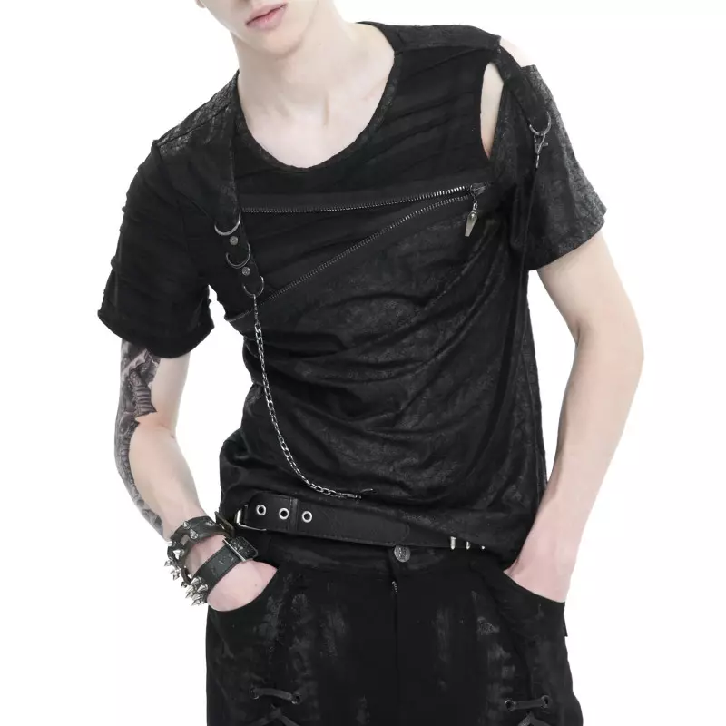 Asymmetrical T-Shirt for Men from Devil Fashion Brand at €52.90