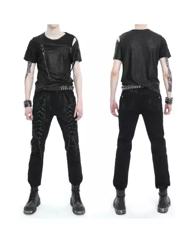 Asymmetrisches T-Shirt für Männer der Devil Fashion-Marke für 45,00 €