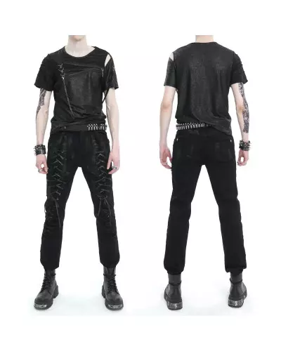 T-Shirt Asymétrique pour Homme de la Marque Devil Fashion à 52,90 €