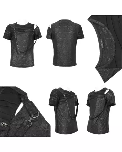 Asymmetrisches T-Shirt für Männer der Devil Fashion-Marke für 52,90 €