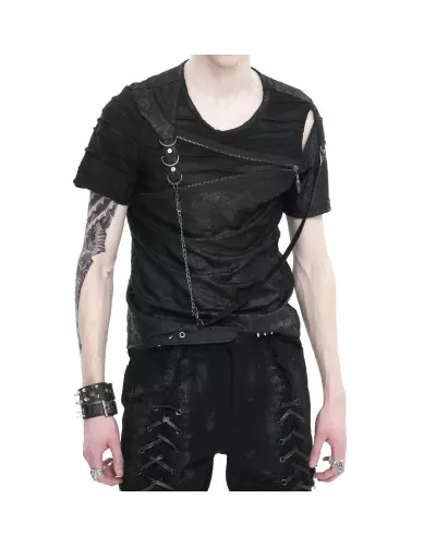 Asymmetrisches T-Shirt für Männer der Devil Fashion-Marke für 52,90 €