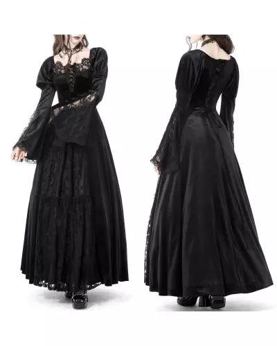 Langes Kleid aus Samt der Dark in Love-Marke für 92,50 €