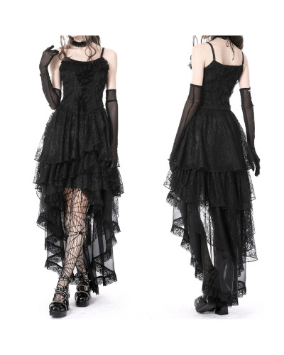 Vestido Gótico Corto con Encaje