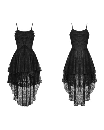 Vestido Gótico Corto con Encaje