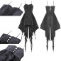 Schwarzes Kleid mit Spitze