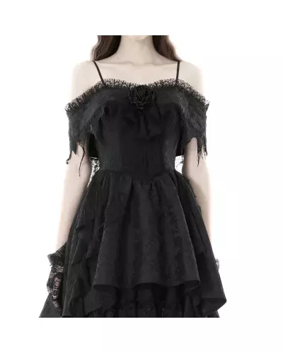 Robe Noire avec Dentelle de la Marque Dark in Love à 75,50 €